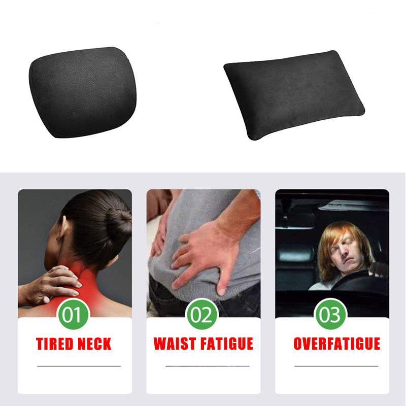Almohada de cuero para el cuello del coche, reposacabezas para el coche, soporte para el cuello, Maybach, Clase S, suave, Universal