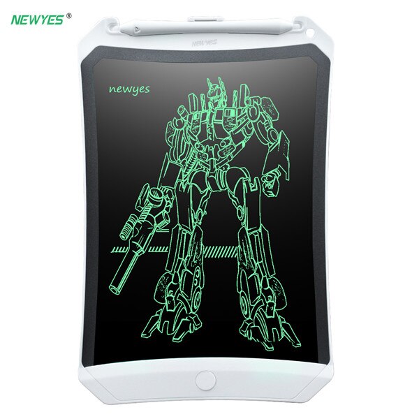 NeWYeS 8.5 ''Robot LCD écriture tablette numérique bloc-notes électronique graphique tablettes dessin Pad avec stylo stylet enfants jouet: White