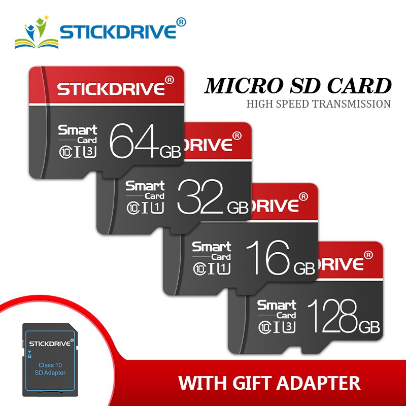 Tf/micro sd card class 10 16gb cartao de memoria 32gb 64gb minneskort 128gb minne för telefon/surfplatta/kamera