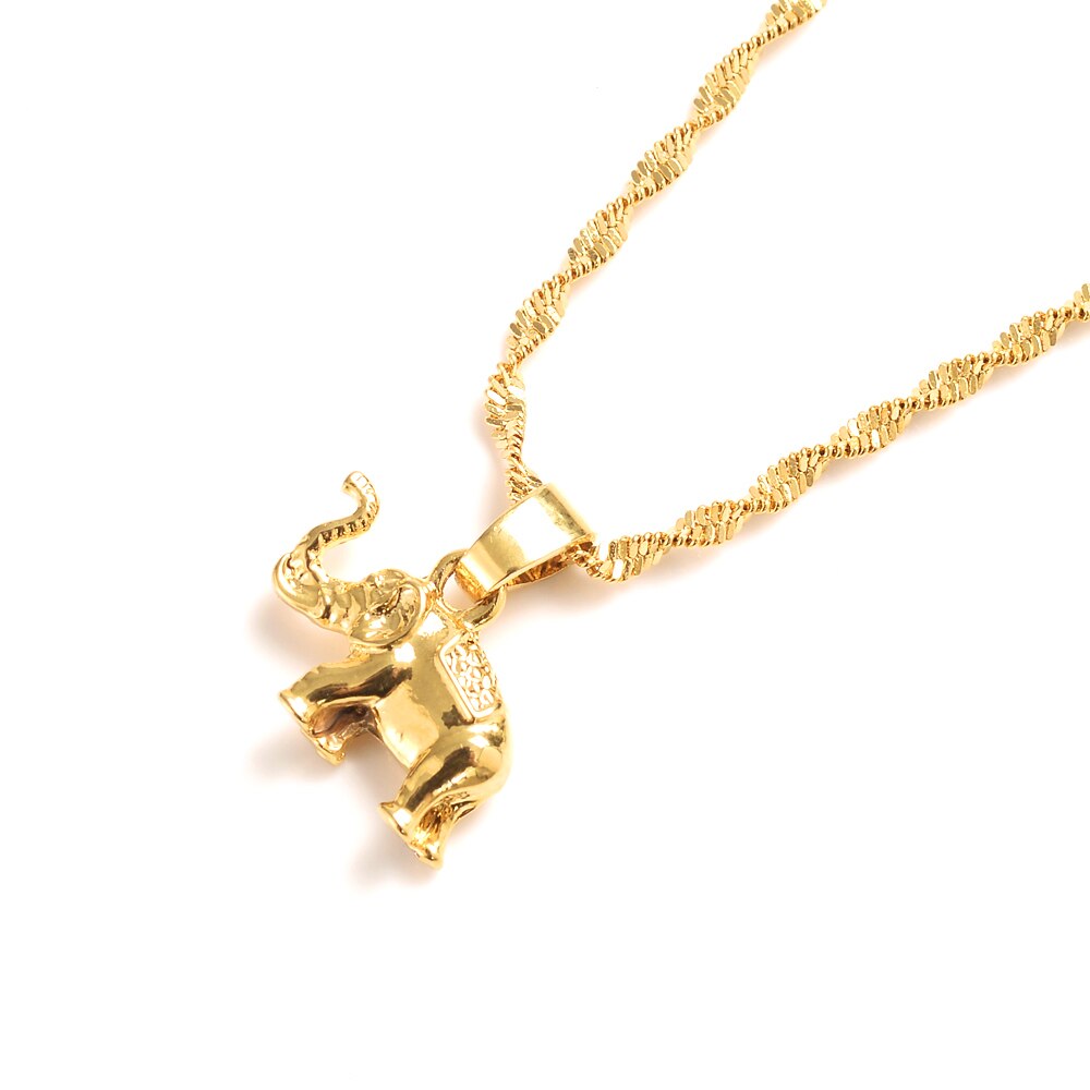 Bangrui mutter kinder gold charms elefantenanhänger halskette herren schmuckfabrik hochzeit brautparty