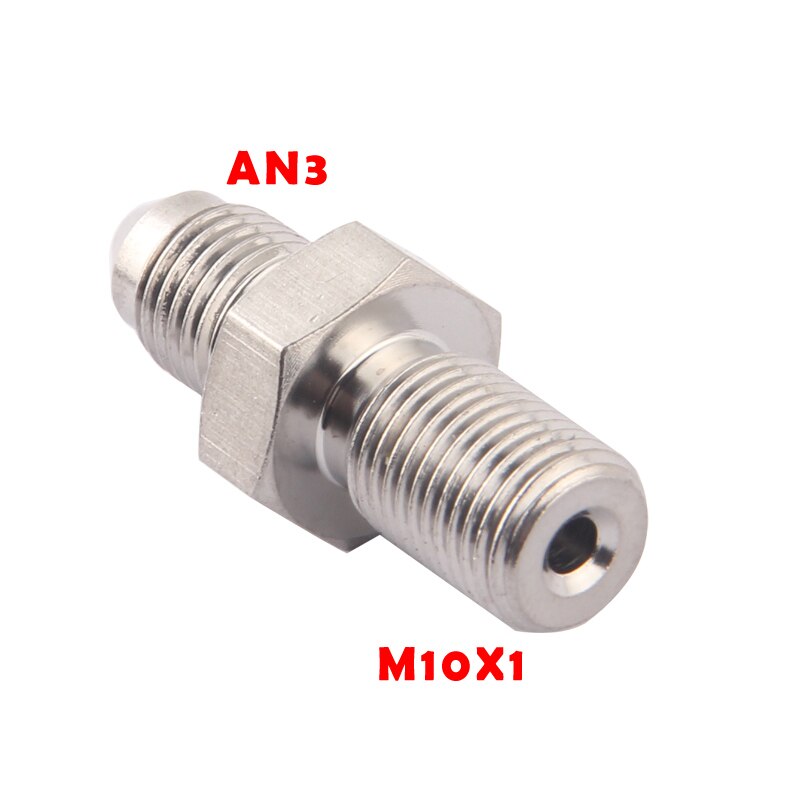 AN3 Motorcycle Motor Bike Hydraulic Brake Oil Hose Line Banjo Fitting m10x1 stainless Steel 10mm: BJ08