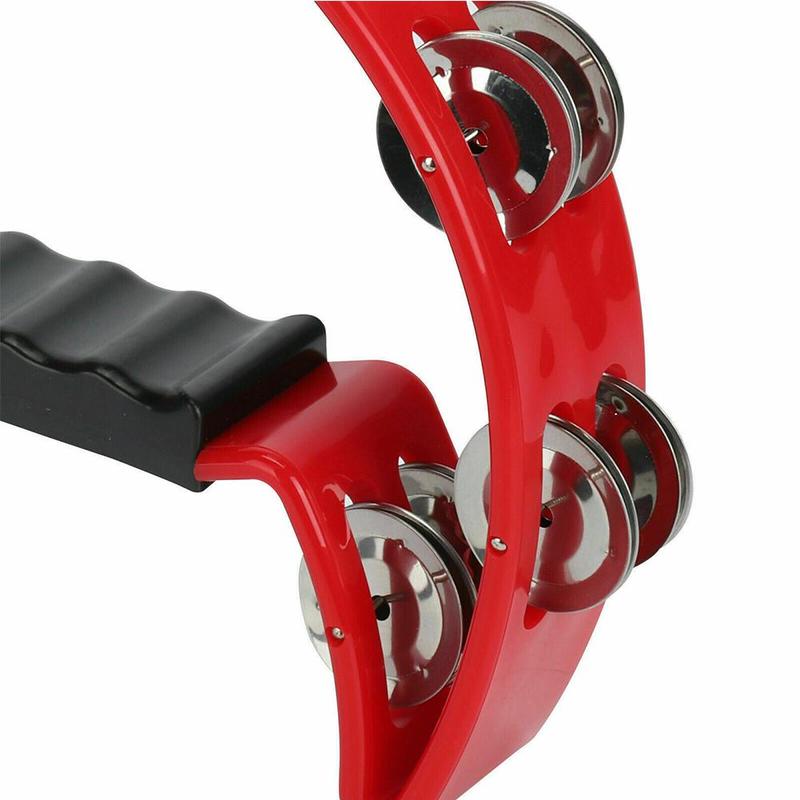 4 Colors Musical Instrument Hand Held Tambourine M... Grandado