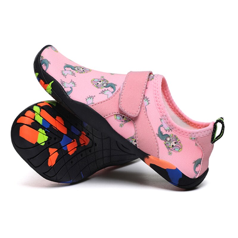 Enfants chauds nager chaussures d'eau séchage rapide antidérapant pieds nus Wading chaussures pour garçons filles CNT 66