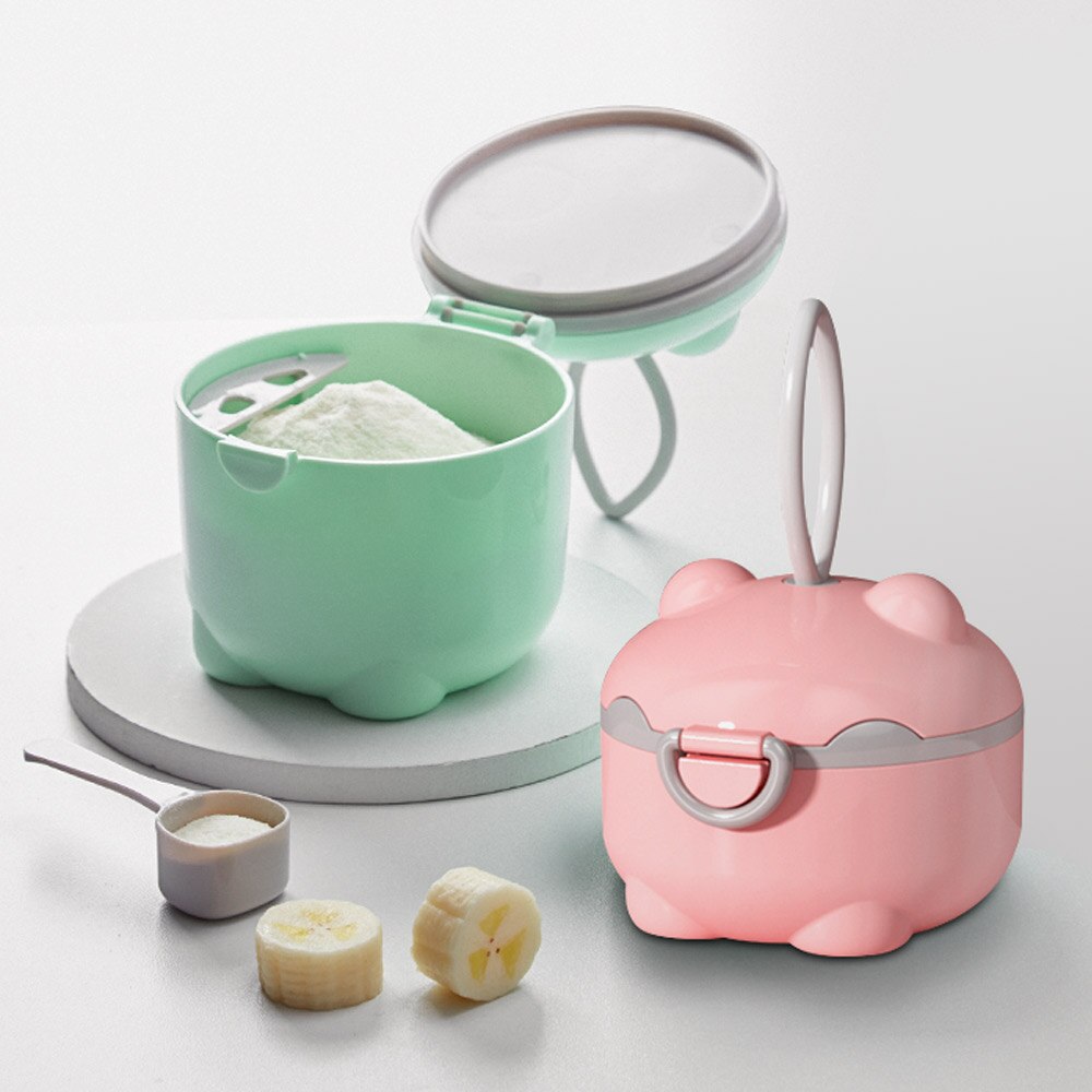 Portable Baby Food Storage Box Bpa Free Formula Dispenser Cartoon Infant Milk Powder Holder Toddler Snacks Cup Container