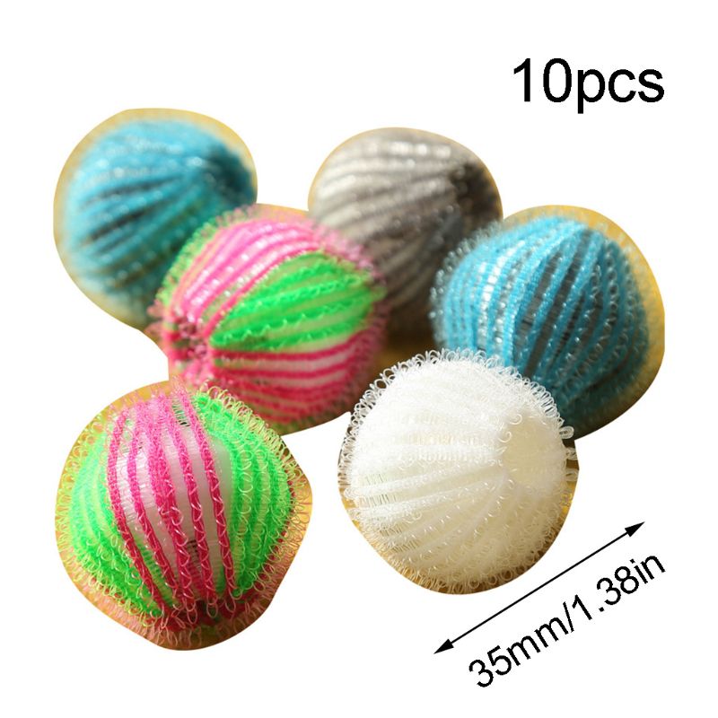 Bola Mágica para Eliminar Pelo de Mascotas, 10 Unidades, Recogedor de Pelusa, Limpiador de Lavado, Protección Reutilizable y Portátil, Pegajoso: 10pcs random color