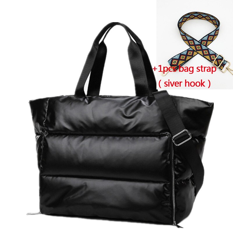 Bolso impermeable para mujer, bolsos de ejercicio con tirante de hombro, uso compatible en gimnasio, yoga deportiva y viaje, bolsa de ,: black 04