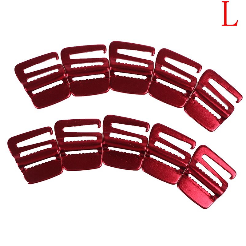 10Pcs Draagbare Rugzak Snelle Binding Gesp Bagage Pakket Aanscherping Gesp Tent Touw Spanner Haak Outdoor Gereedschap: L