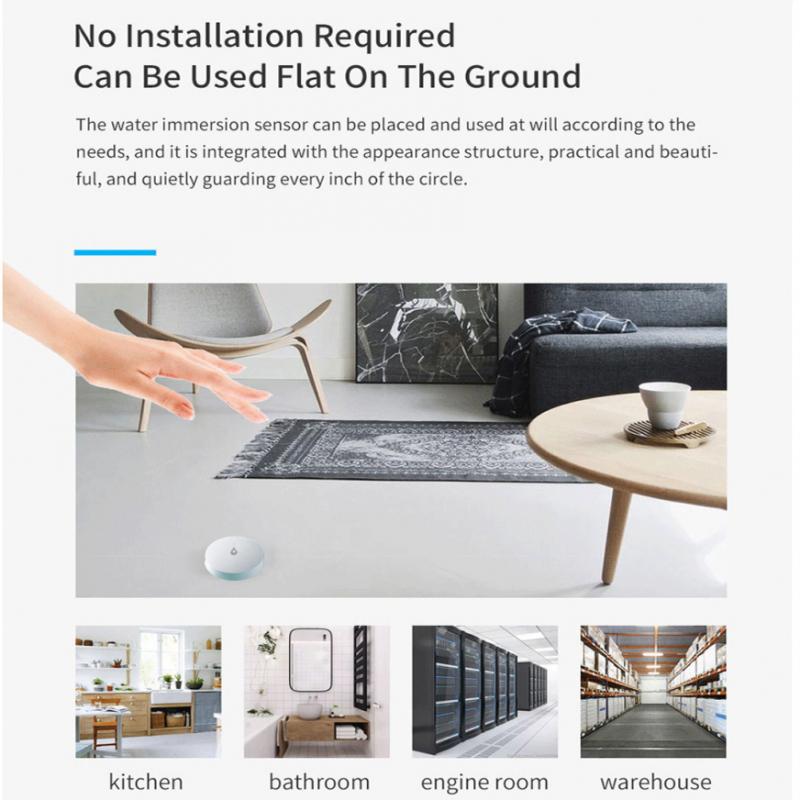 ZigBee TUYA Water Leak Detector Flood Sensor Water Tank Full Water Linkage Alarm Smart Life APP Remote Monitoring