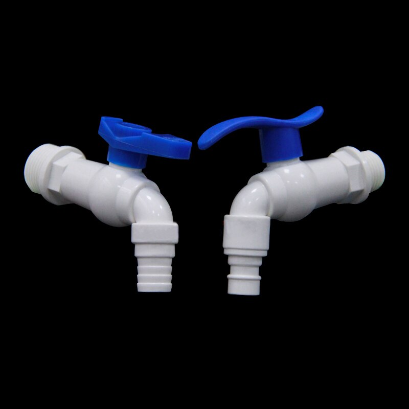 PVC Pipe Fitting - 1/2" 3/4" Faucet Kitchen Garden Washbasin bathroom Washing Machine Plastic Threaded Tap Plumbing Accessories