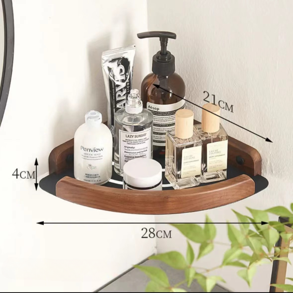 Juego de accesorios de baño de madera de nogal negro, toallero de baño, soporte de papel higiénico, estante de barra de toalla, accesorios de baño: Verde