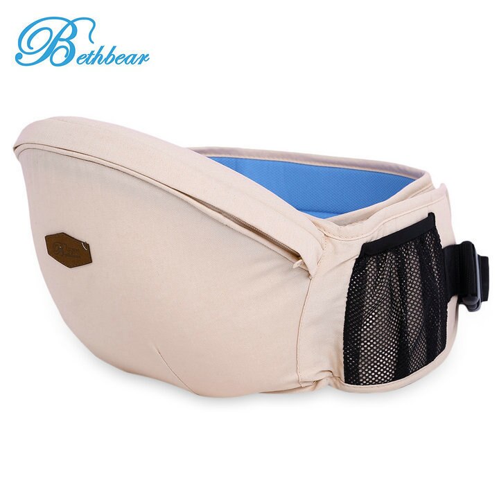 Beth Bear-tabouret de porte-bébé | Sac à dos, ceinture de maintien, pour bébés enfants, respirant, Anti-glisse, hanche: Light Pink