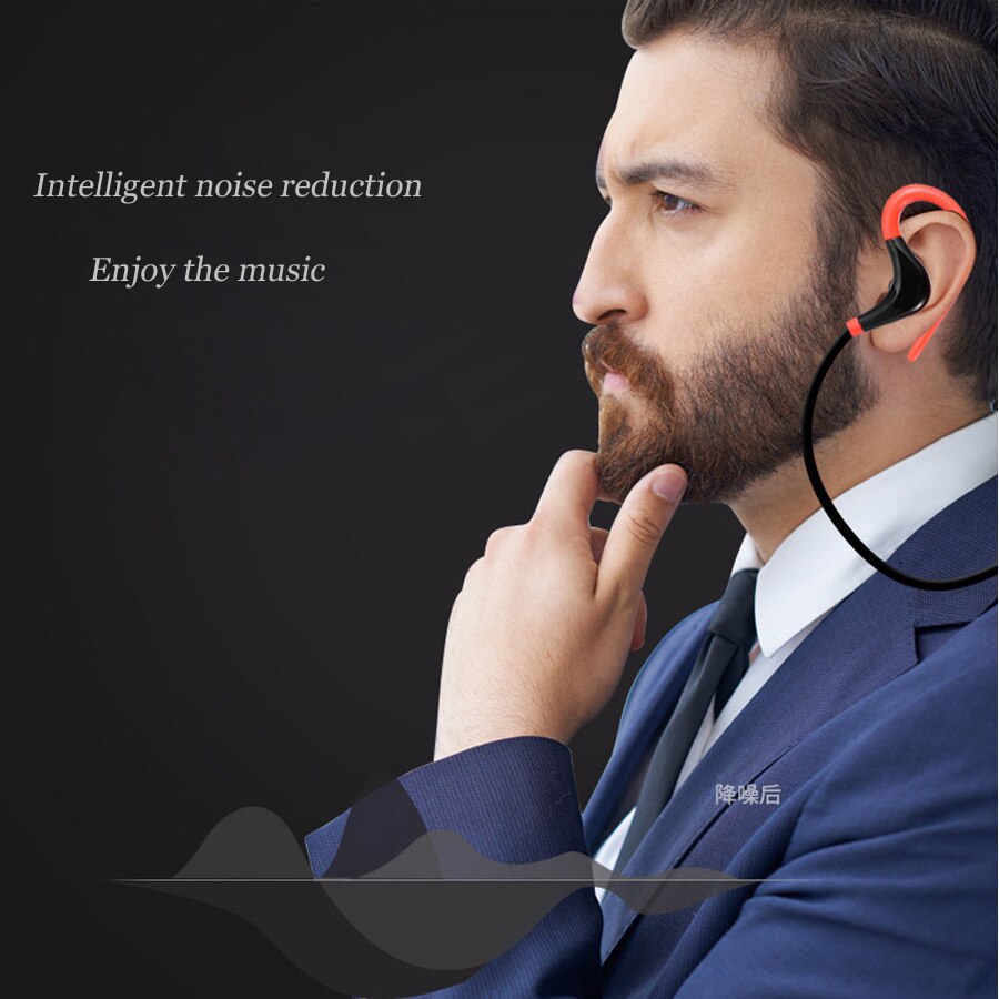 Sport oordopjes koptelefoon voor iphone  xs 8 7 xiaomi 6 5 smartphone draadloze koptelefoon oorhaak bluetooth oordopjes microfoon headset