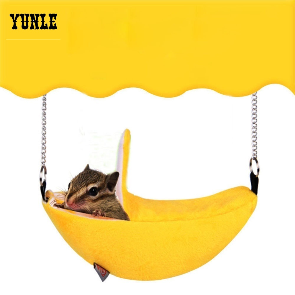 Dieren Pet Banaan Hamster Rat Hangmat Kooi Huis Nest Hamster Warm Huis Klein Dier Hangmat