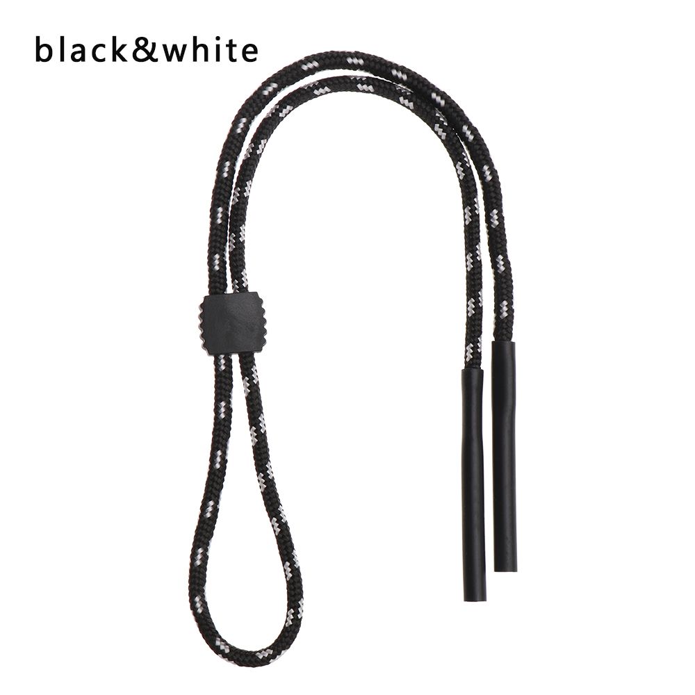1Pc Bril Riem Bril Ketting Hals Koord Sport Verstelbare Zonnebril Touw Band Houder Brillen String Bril Accessoires: Black