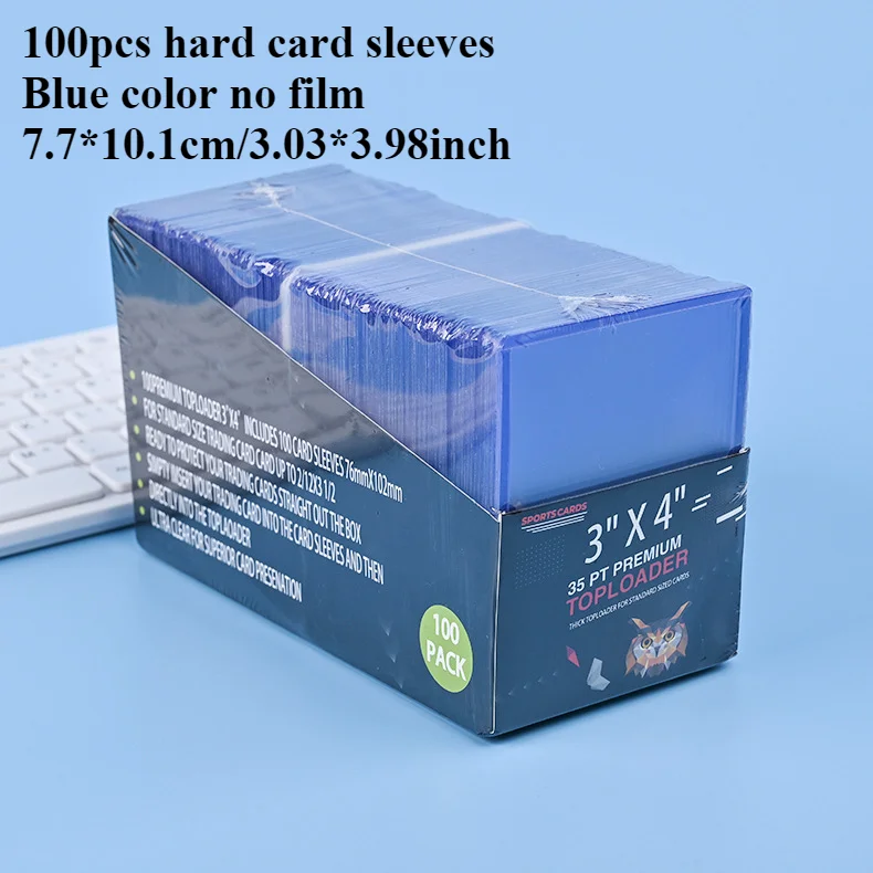 Fundas para tarjetas de 3 "X 4", cargadores superiores, comercio de béisbol, deportes, protectores de tarjetas de fútbol, soporte para tarjetas Toploader de plástico duro, funda para Penny: Blanco