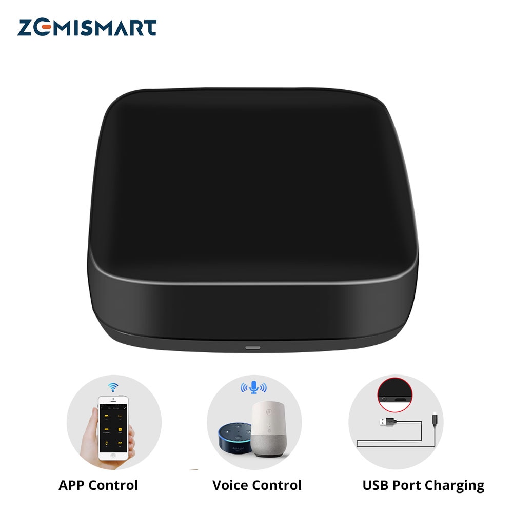 Zemismart Tuya IR puente aire acondicionado ventilador TV Google casa Alexa eco remoto Universal AC Control