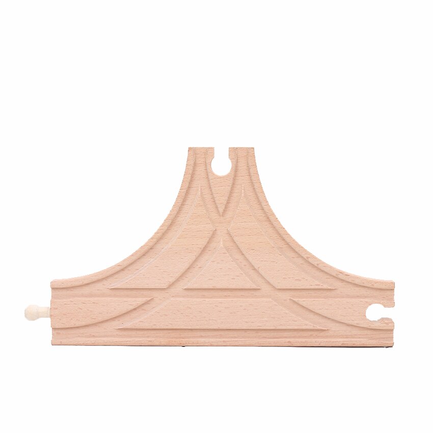 Houten Treinrails Set Trein Accessoires Switching Crossing Track Stukken Railway Blokken Speelgoed jongen: 13