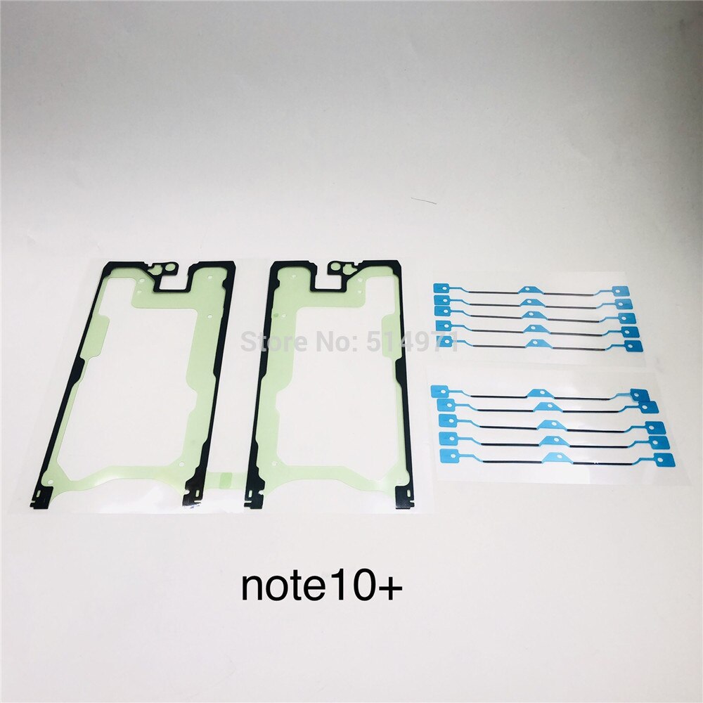 10 sztuk obudowa przednia rama Bezel klej wodoodporny klej naklejki dla Samsung Gaxaxy uwaga 10 9 8 S20 S10 S9 S8 Plus naprawa część