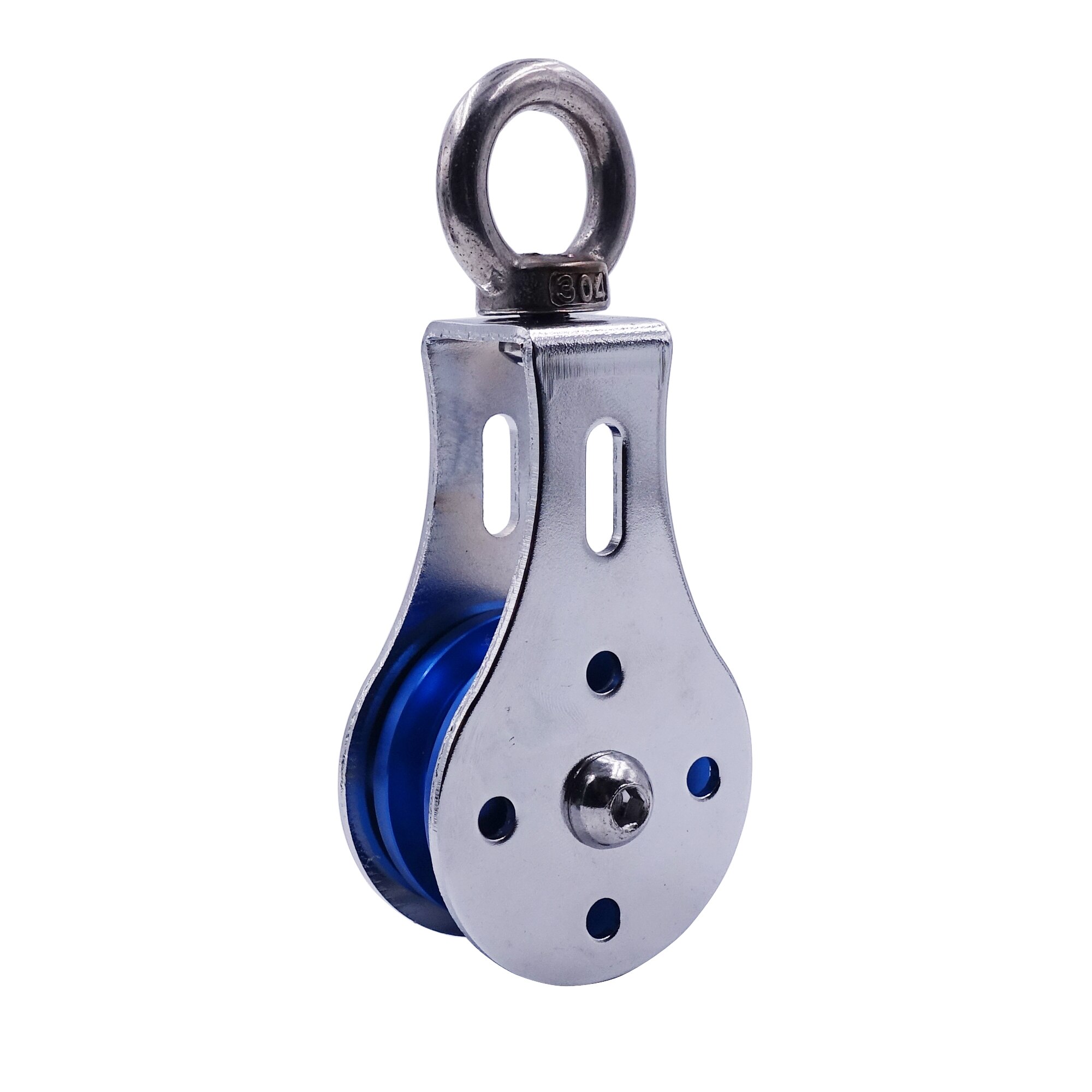 Fitness Bearing Pulley for Home Gym Cable Machine Wire Rope Attachment System Aluminum Wheel Lifting Strength Workout Equipment: blue