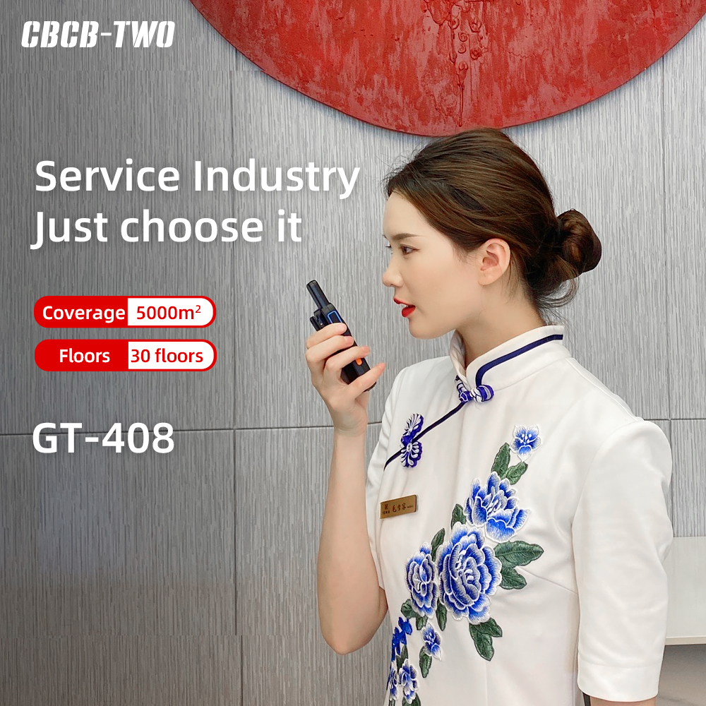 CBCBTWO GT-408 Mini Walkie Talkie And Light Body Radio Communicator for One Day Restaurant Commuting Plastic Surgery Hospital