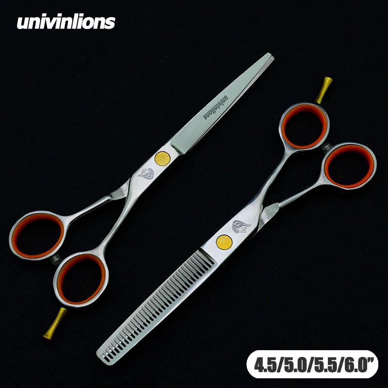 Ciseaux de coiffure japonais professionnels, 4.5/5.0/5.5/6.0 pouces, rasoir, barbier, ciseaux amincissants, tijeras