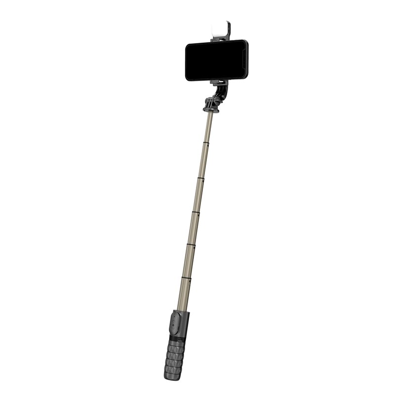 Kabelloser bluetooth-selfie-stick, faltbares mini-stativ, multifunktionaler ständer mit fülllicht für ios und android