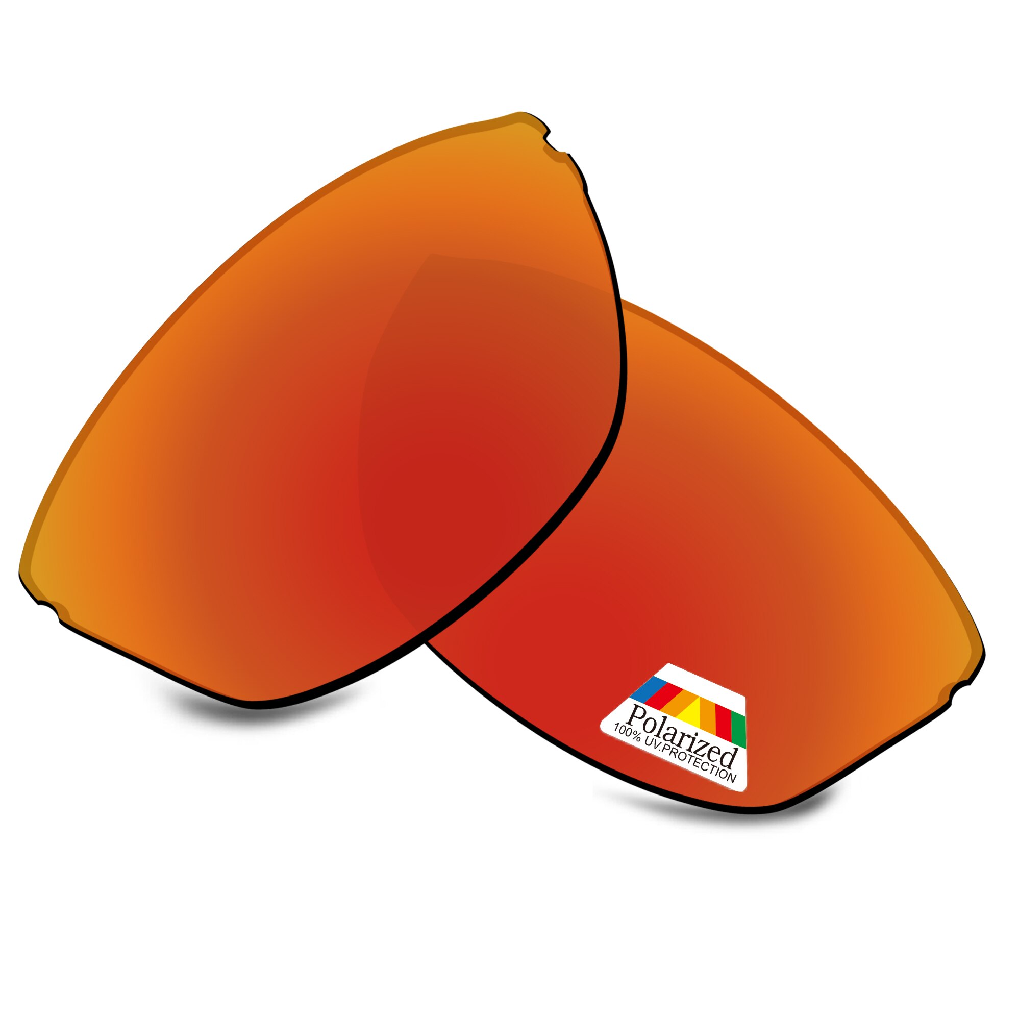 Bwake Polarisierte Ersatz Linsen für-Maui Jim Banyans MJ412 Sonnenbrille Rahmen-Mehrere Optionen: Fire Red