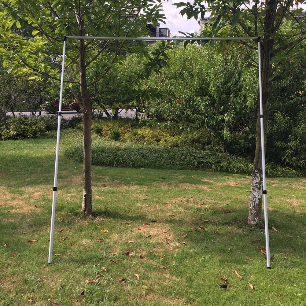 2PCS Lightweight Outdoor Tent Poles Adjustable Tarp Pole Rod Tent Aluminium Poles For Tents Camping Shelters Hiking