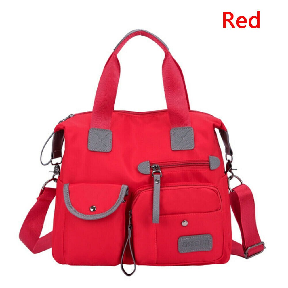 Sacs à bandoulière en Nylon de grande capacité pour femmes: Rouge
