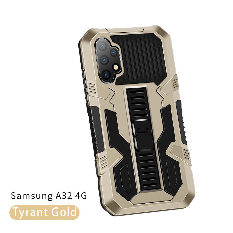 Für Samsung Galaxis A32 4G fallen 6.4 &#39;&#39;A325F Schlank Rügestochen Ständer Halfter Zurück Abdeckung für Samsung A32 EIN 32 5G 6.5&#39;&#39; Halterung Fundas: Galaxis A32 4G 6.4 / Gold