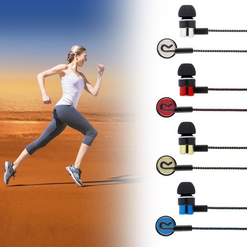 Kopfhörer Geflochtene Verdrahtung Super Bass In Ohr Musik Kopfhörer HIFI Stereo Ohrhörer Lärm Isolieren Sport Kopfhörer Mit Mic