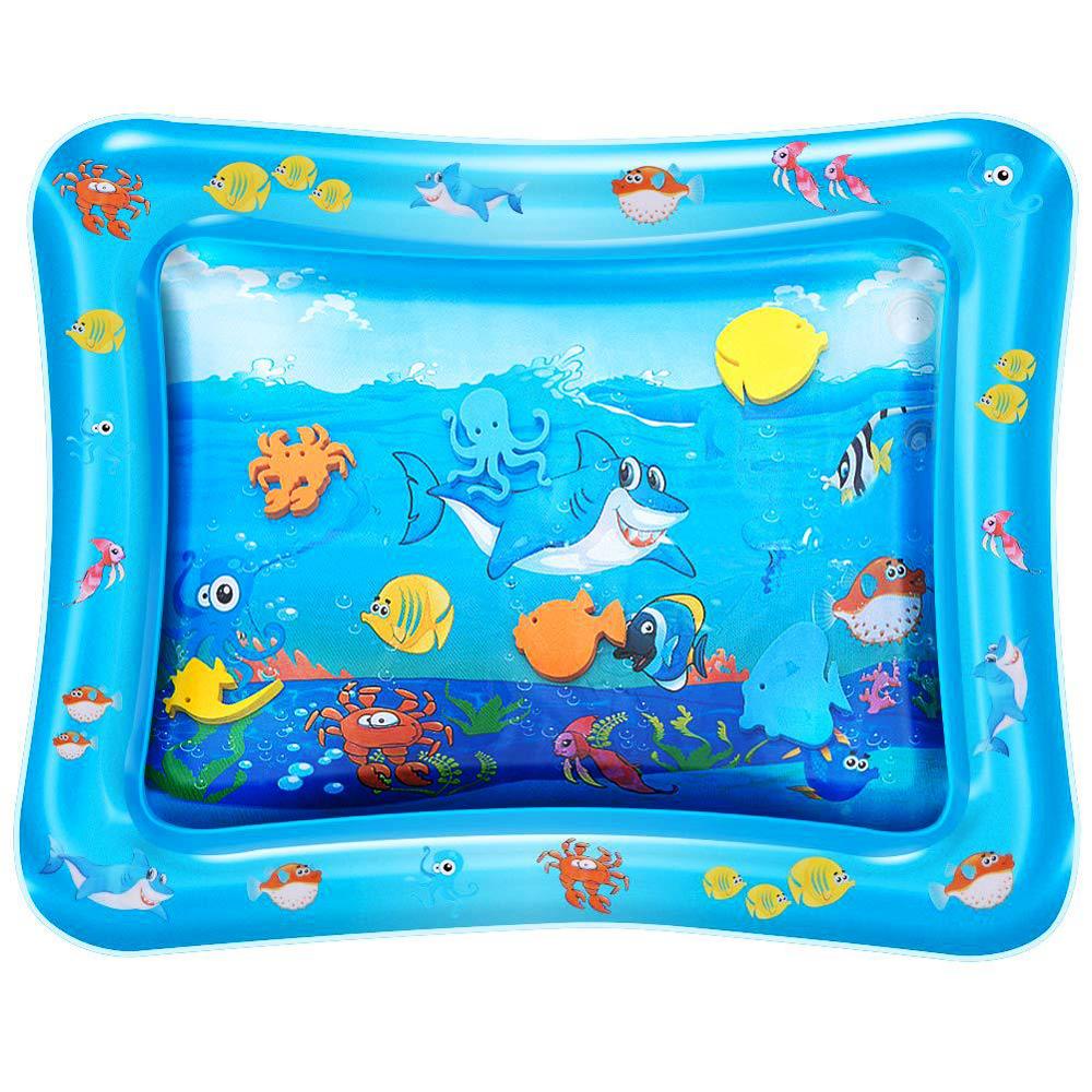Baby lek vannmatte oppblåsbar spedbarn mage tid lekematte leker for barn matte sommer badestrand basseng spill baby treningsrom matte: Typeb