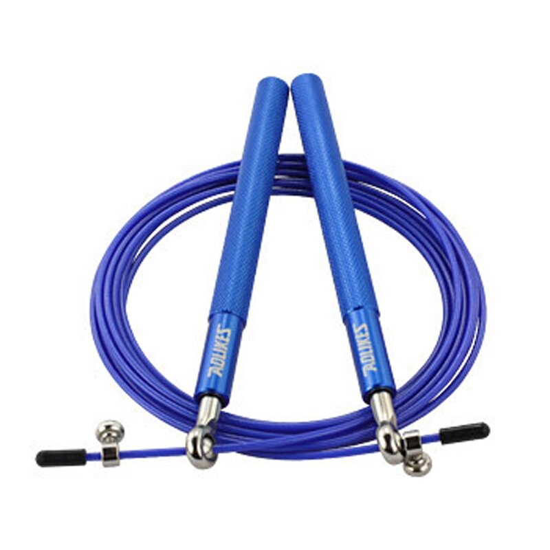 Crossfit Geschwindigkeit springen Seil Professionelle Springseil Für MMA Boxen Fitness Überspringen trainieren Ausbildung Mit Tragetasche Ersatz Kabel: Blau