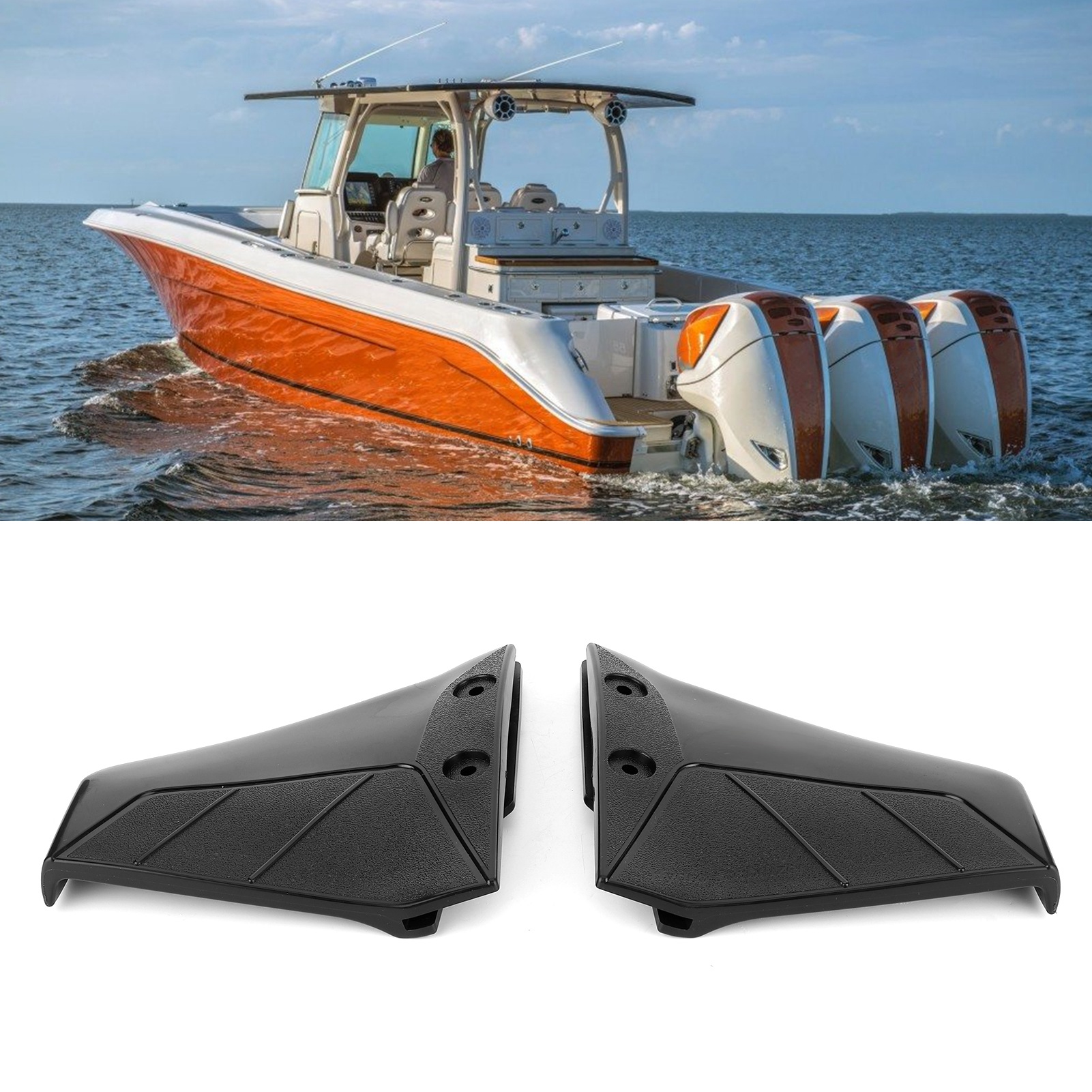 Bootonderdelen Paar Kleine Draagvleugelboot Motor Stabilisator Enigne Componenten Voor 4-50 Pk Buitenboordmotor Met Moer Draagvleugelboot Stabilisator