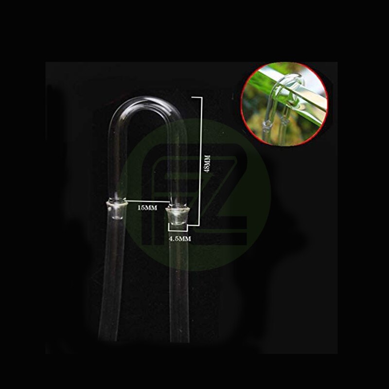 Aquarium CO2 Glas Diffuser Met Terugslagklep Ronde Platte Bodem Combinatie Kit CO2 Verstuiver Voor Plant Fish Tank