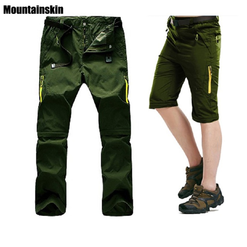 5xl heren zomer snel drogende verwijderbare broeken outdoor sport waterdichte merk shorts wandelen trekking dunne mannelijke visbroeken  va025