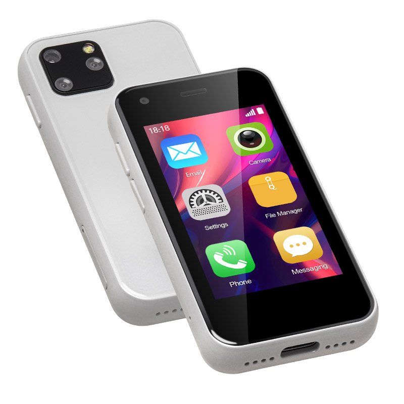 Soyes XS11 Mini Smartphone Android 8.1 2GB+16GB 3D Glass Body Quad Core Mobile Phones Google Play 2.5" Small Cell Phone On