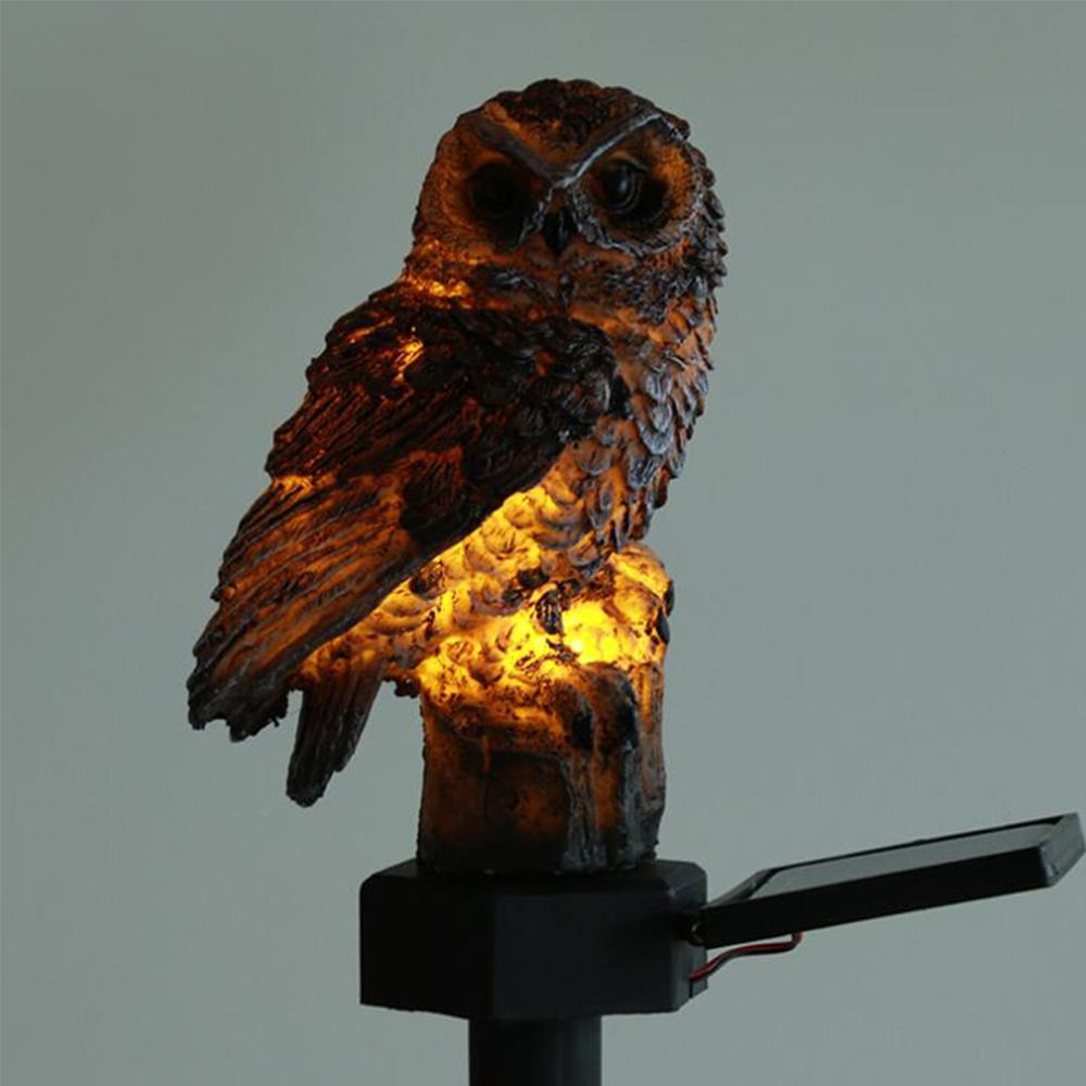 Solar Owl Garden Light Lawn Lamp Automatically Lights At Night Outdoor Night Lights Owl Shape Solar Lamp Landscape Decorative