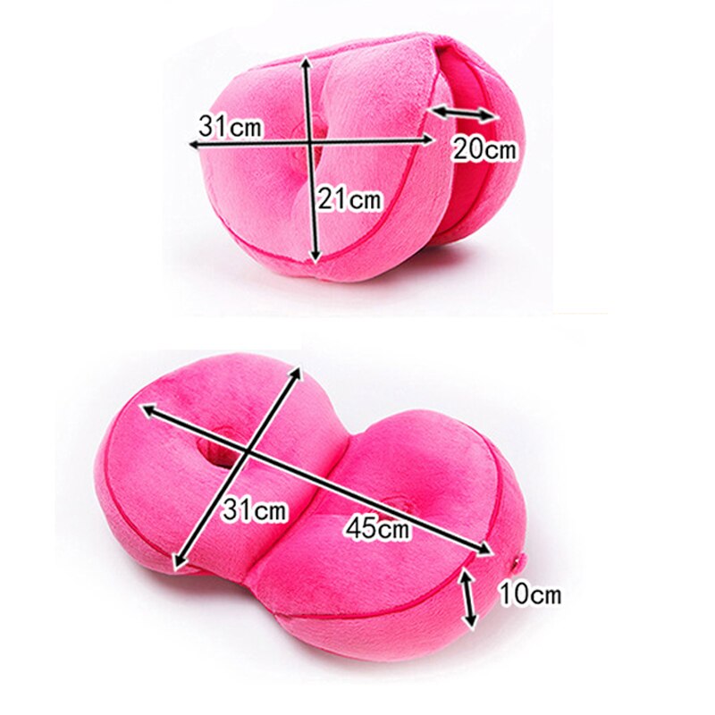 Dual Comfort Orthopedic Cushion Pelvis Pillow Lift Hips Up Seat Cushion Multifunction, for Pressure Relief