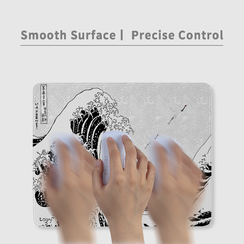 Mouse Pad Mousepads Anti slip Cartoon Gamer Black And White Gray Art Aesthetics Carpet Office Decoration Mouse Mat