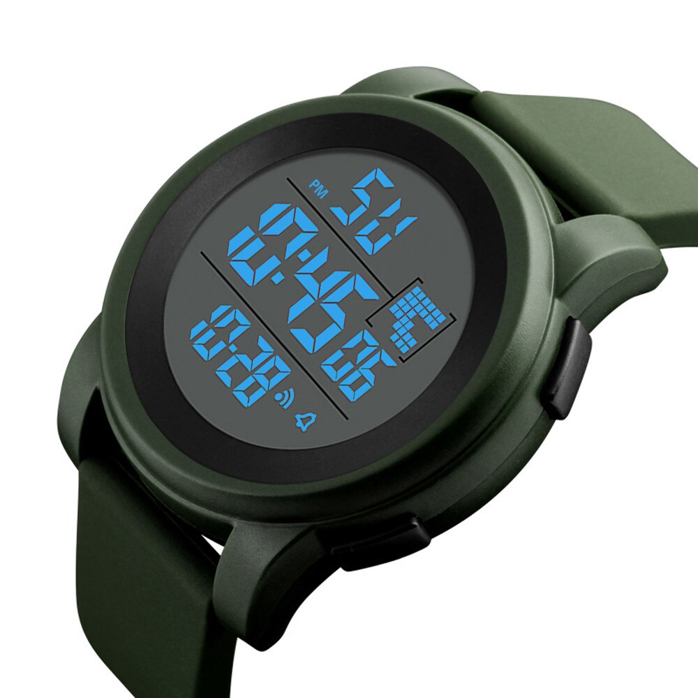 Digitale Horloge Mannen Sport Horloges Voor Mannen Waterdichte Klok Outdoor Horloge Mannelijke Relogio Digitale Masculino Reloj Hombre: Green 