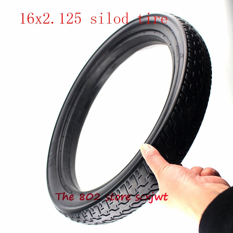 16 inch band 16*2.125 solid band Elektrische Voertuig band 16x2.125 Non inflatie tubeless tyre past Vouwen elektrische fiets E-bike