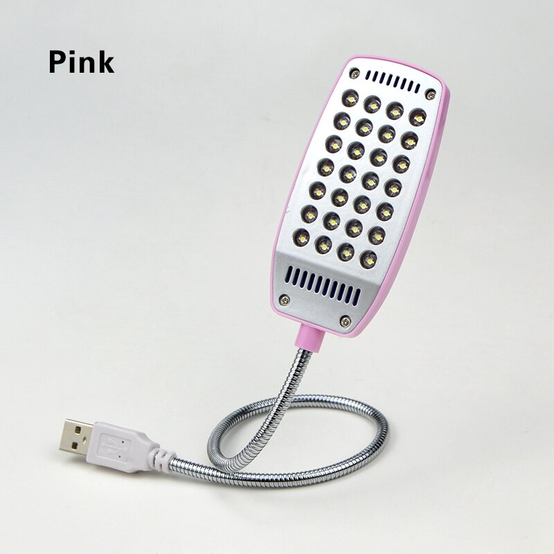 Lámpara de mesa LED USB Lámpara de lectura para ordenador portátil Lampara LED Escritorio Lámpara de lectura lámpara de estudio para niños: Rosa