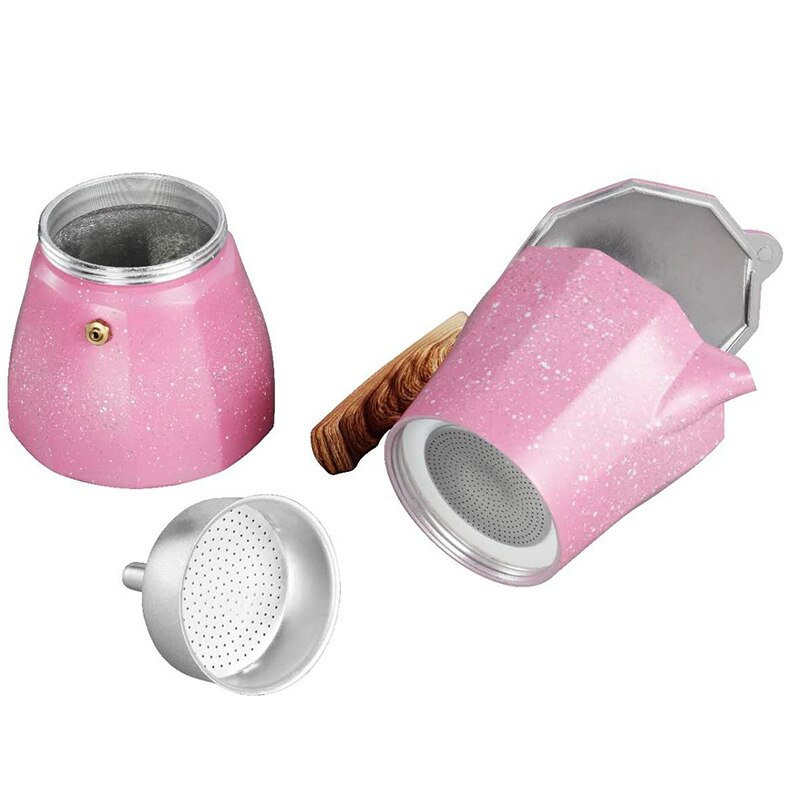 Komfur espressomaskine - moka pot kaffemaskine til gas eller elektrisk komfur top  - 3 kopper espresso shot maker til italiensk