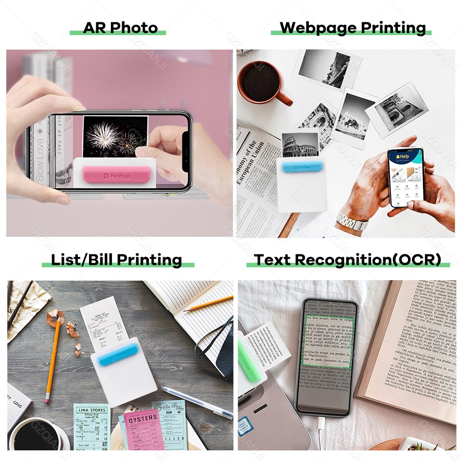 Peripage Mini Pocket Printer Draadloze Thermische Photo Printer Labels Android Iphone Kids A8 Navidad Regalos Impresora