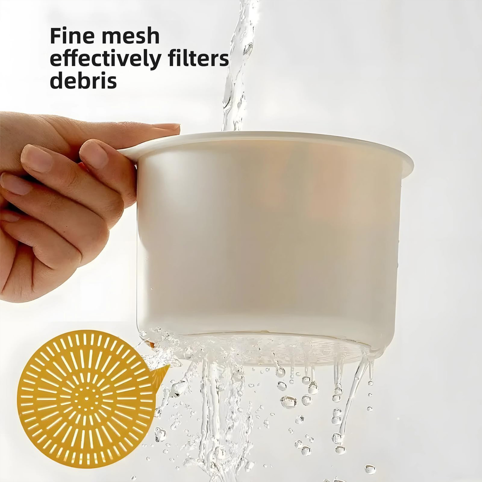 Colador de fregadero colgante para cocina, cesta, filtro de residuos de alimentos, escurridor plegable con mango para utensilios para lavar platos