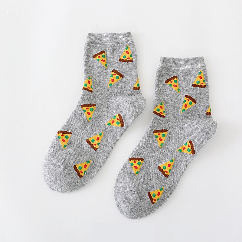 Zomer cartoon watermeloen wortel ei konijn strik pizza kers koekje vrouwen koreaanse versie van sokken straatsokken: 1