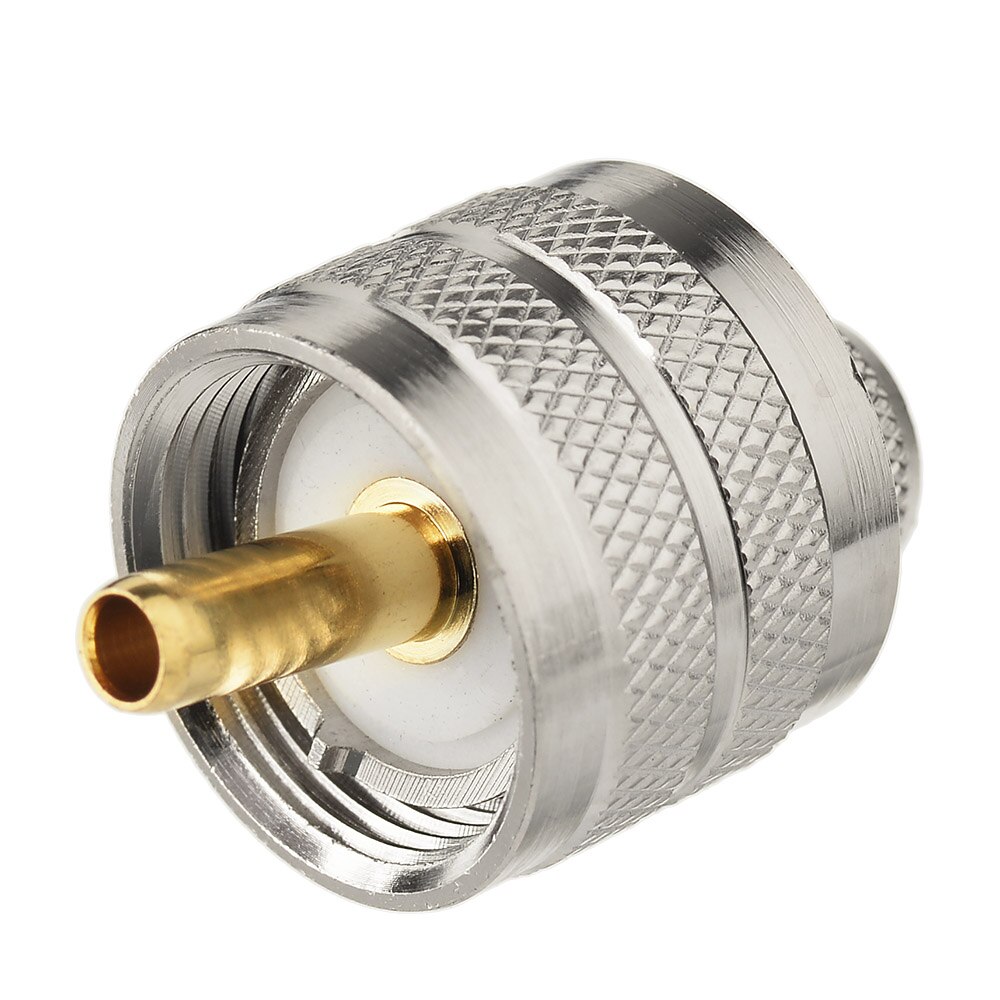 Superbat UHF PL-259 Male Straight Crimp RF Coaxial Connector for RG8 RG213 RG214 LMR400 Cable CB Radio Adapter