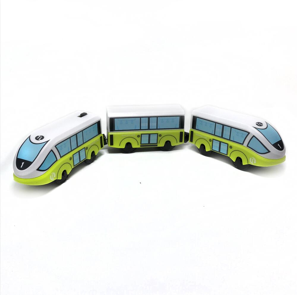 W131 Kinderen Elektrische Trein Speelgoed Magnetische Slot Diecast Elektronische Speelgoed Verjaardag Cadeaus Voor Kinderen Fit Brio Track Houten Track: f