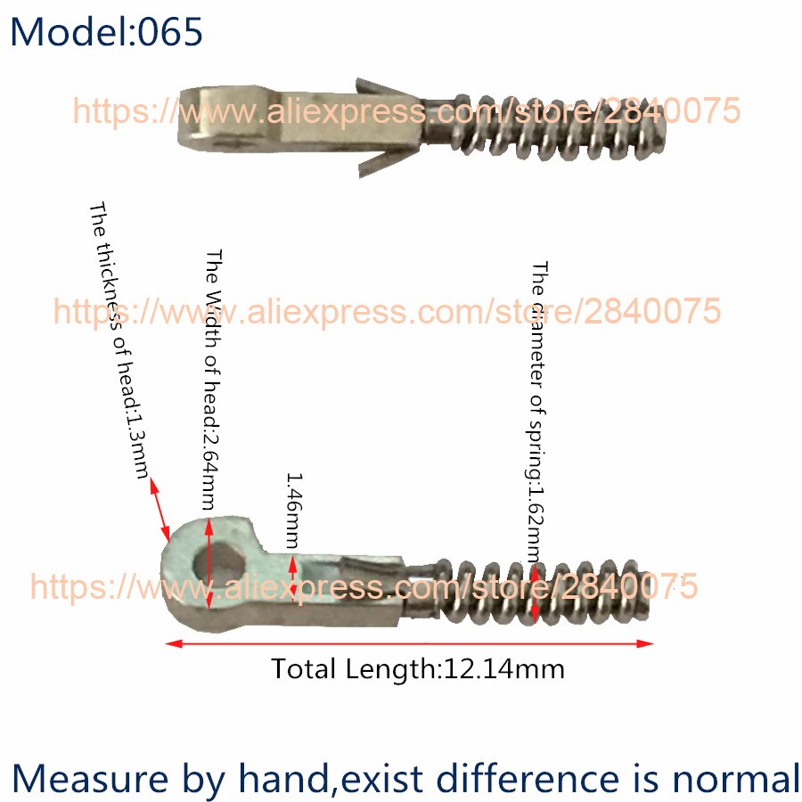 100PCS spring inserts for repairing broken eyeglass flex temples broken spring replacement part #065